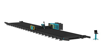 Big Size Ground-Rail Fiber Laser Cutting Machine