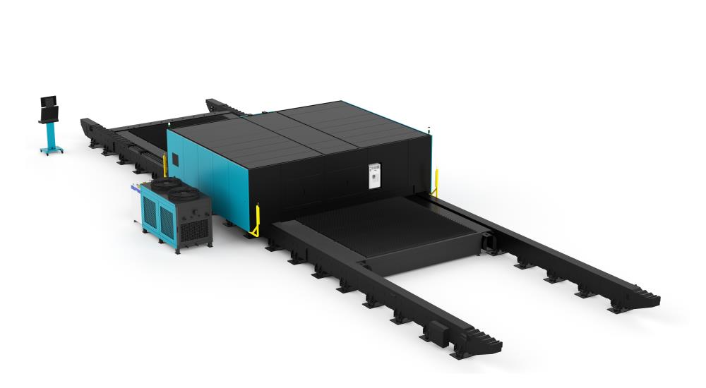 Big Size Ground-Rail Fiber Laser Cutting Machine