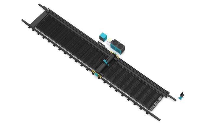 Big Size Ground-Rail Fiber Laser Cutting Machine