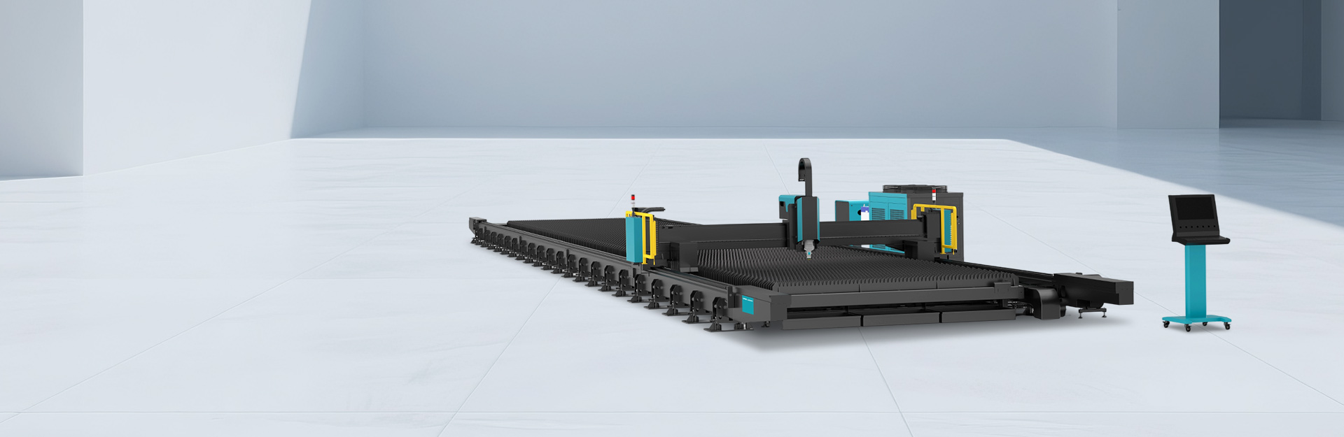 Big Size Ground-Rail Fiber Laser Cutting Machine