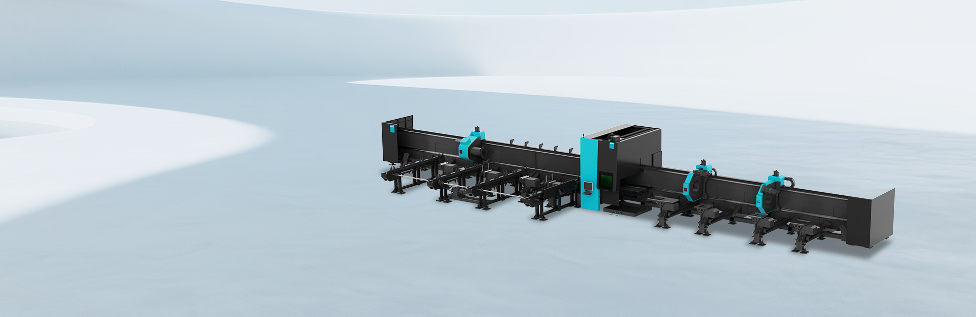 Heavy Duty Fiber Tube Laser Cutting Machine